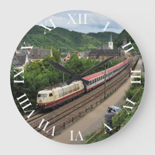 passenger train large clock