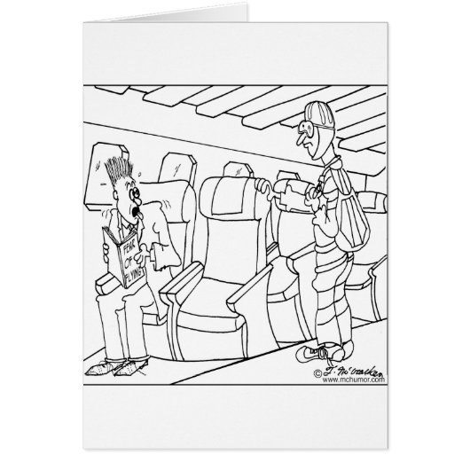 Passenger Wears a Parachute (Front)