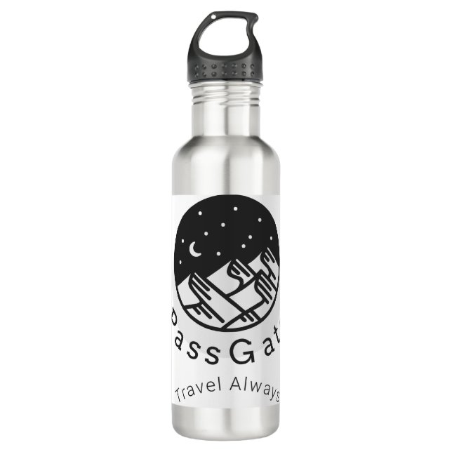 PassGate Aluminum Bottle - Travel Always (Front)