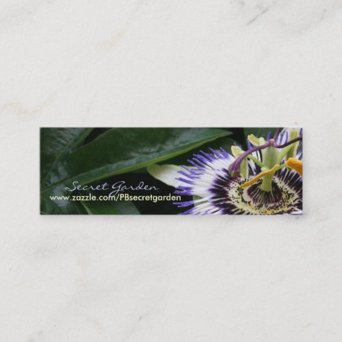 Passiflora 2 Floral Photography Mini Business Card