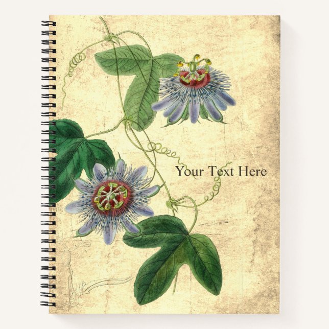 Passiflora Amethystina Notebook (Front)