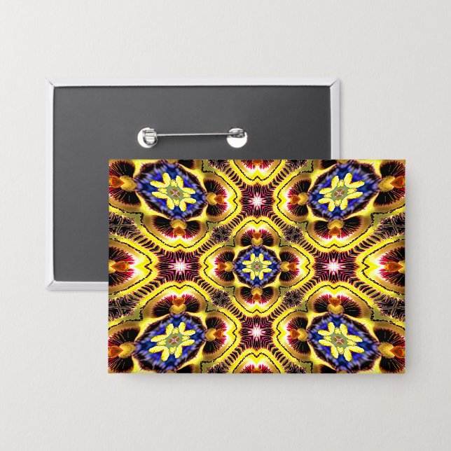 Passiflora Caerulea Pattern Button (Front/Back)