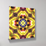 Passiflora Caerulea Pattern Canvas Photo Tile<br><div class="desc">I made a unique and wonderful pattern into a purple Passiflora Caerulea photo with flower words 'aristocrat', 'royal', and 'mystery'.</div>