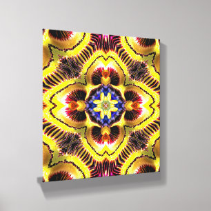Passiflora Caerulea Pattern Canvas Photo Tile