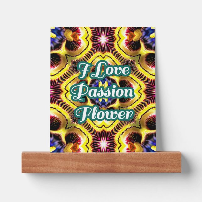 Passiflora Caerulea Pattern Picture Ledge (Front)