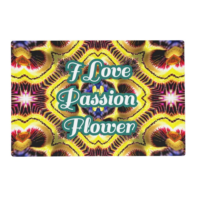 Passiflora Caerulea Pattern Placemat (Front)