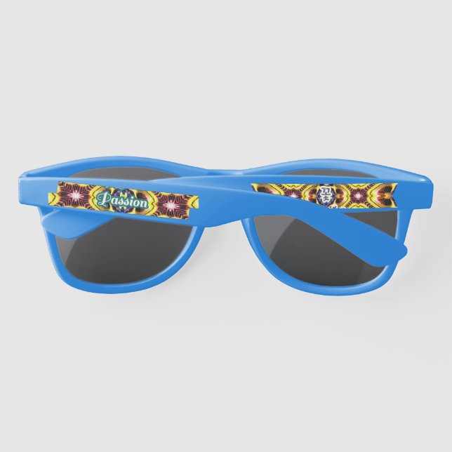 Passiflora Caerulea Pattern Sunglasses (Back)