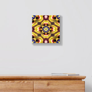 Passiflora Caerulea Pattern Wood Photo Tile