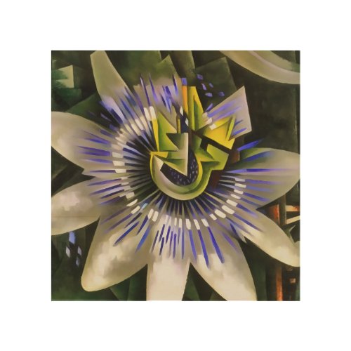 Passiflora Passion Flower In Geometric Art Style