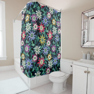 passiflora shower curtain