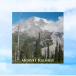 Passing Cloud Over Mount Rainier Ceramic Tile<br><div class="desc">Ceramic tile featuring the scenic photo image of a cloud passing over majestic Mount Rainier,  Washington. Select your tile size. Makes a great kitchen trivet!</div>