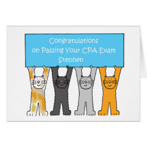 Passing CPA Exam Stephen, Personalised. Cards