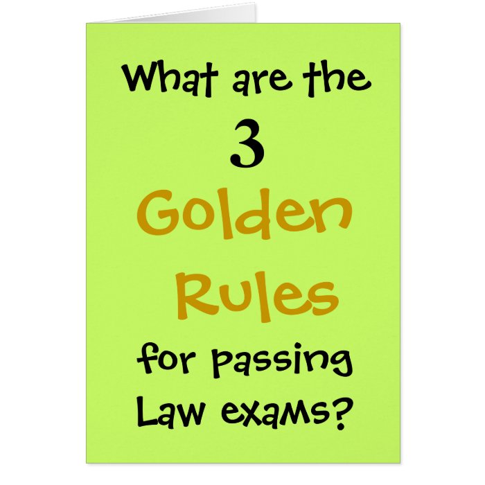 Passing Law Exams   Congratulations Joke Card