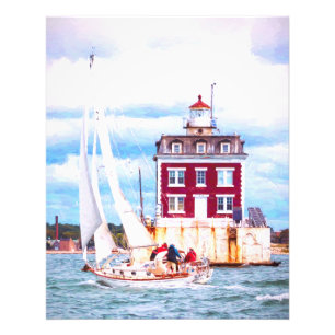 Passing Ledge Light Photo Print