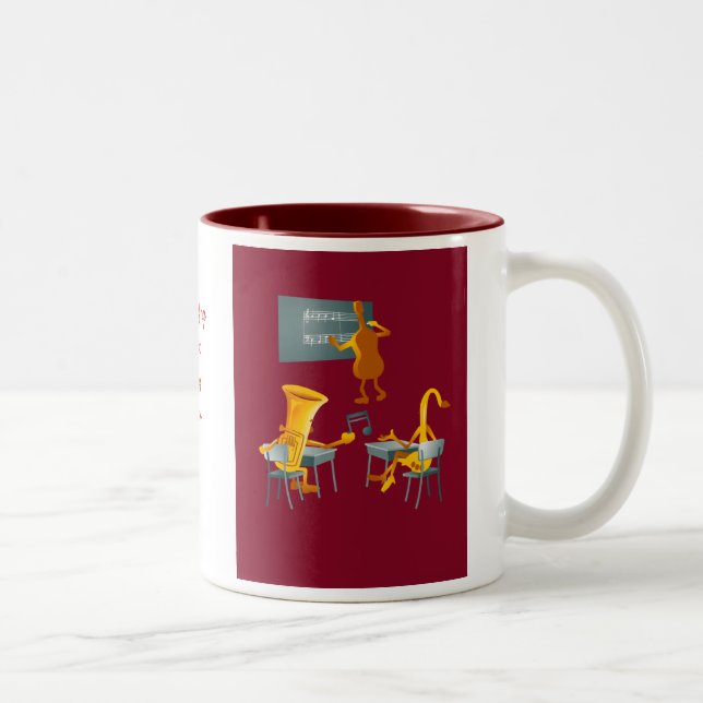 Passing Notes Two-Tone Coffee Mug (Right)