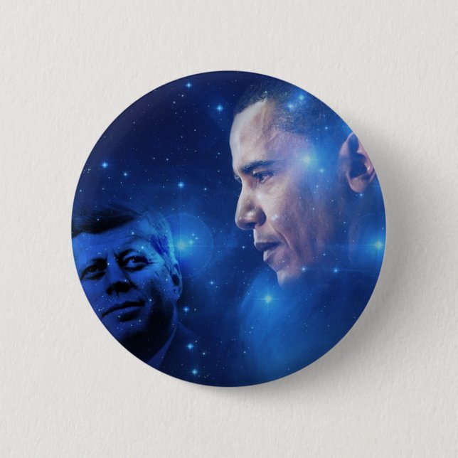 Passing of the Torch, John F. Kennedy Barack Obama Button (Front)