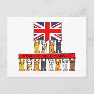 Passing Out Congratulations Postcard