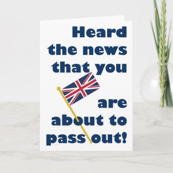 Passing Out Parade Congratulations Fun Union Jack Card by PennyCorkDesigns at Zazzle