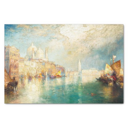 Passing Shower Venice 1902 by Thomas Moran Tissue Paper