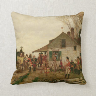Passing the Outpost Throw Pillow