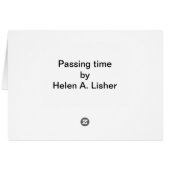 Passing time (Back Horizontal)