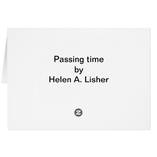 Passing time (Back Horizontal)