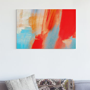 Passion • Abstract Art • Watercolor Pastel Brush Canvas Print by riverme at Zazzle