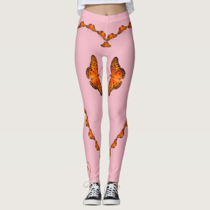 Passion butterflies in heart pink - Dance with me Leggings