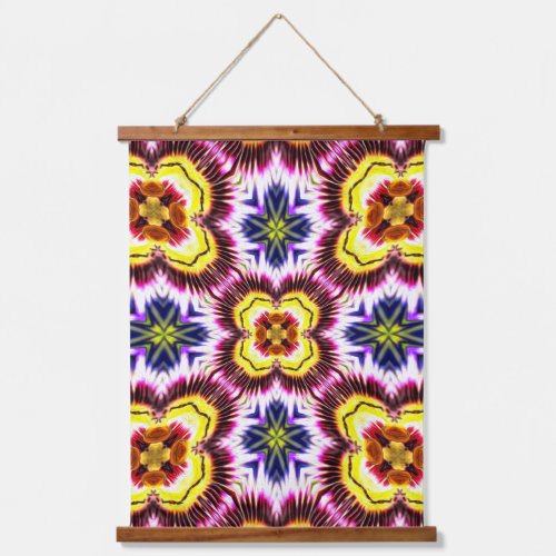 Passion Floral Pattern Hanging Tapestry