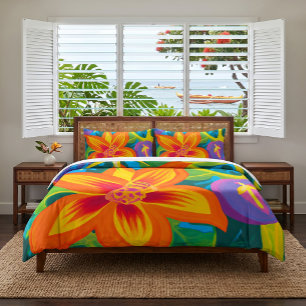 Passion flower and fruit duvet cover