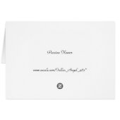 Passion Flower Greeting Card (Back Horizontal)