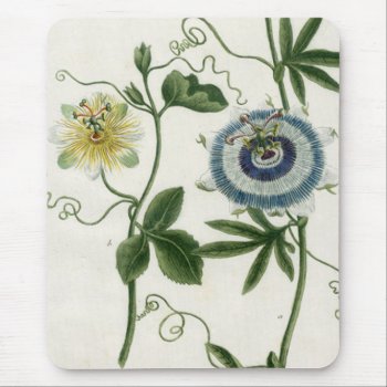 Passion Flower Mousepad by Vintage_Obsession at Zazzle