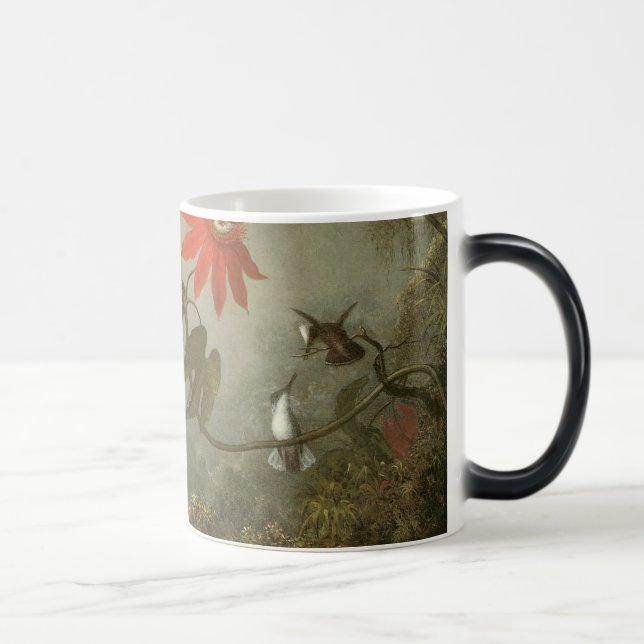 Passion Flowers and Hummingbirds Color Morph Mug (Right)