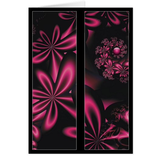 Passion Flowers Bookmark Card (Front)