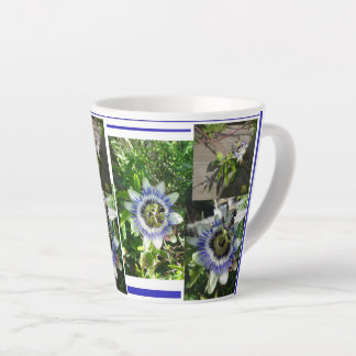 Passion Flowers Collage Latte Mug