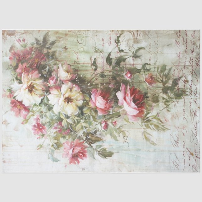 Passion flowers tissue paper (Front)