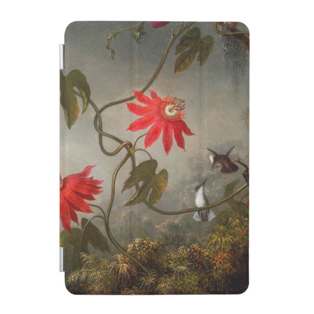 Passion Flowers with Hummingbirds Heade iPad Mini Cover (Front)