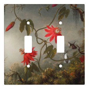 Passion Flowers with Hummingbirds Heade Light Switch Cover