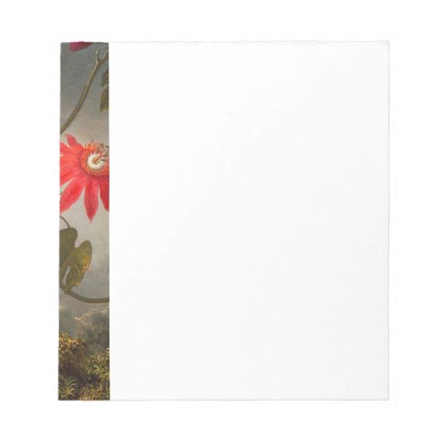 Passion Flowers with Hummingbirds Heade Notepad