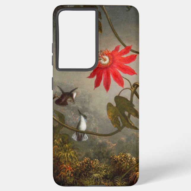 Passion Flowers with Hummingbirds Heade Samsung Galaxy Case (Back)
