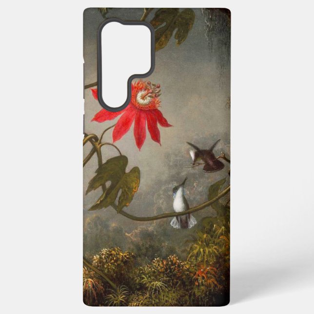 Passion Flowers with Hummingbirds Heade Samsung Galaxy Case (Back)