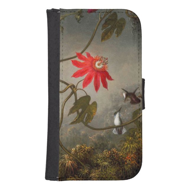 Passion Flowers with Hummingbirds Heade Samsung Galaxy Wallet Case (Front)