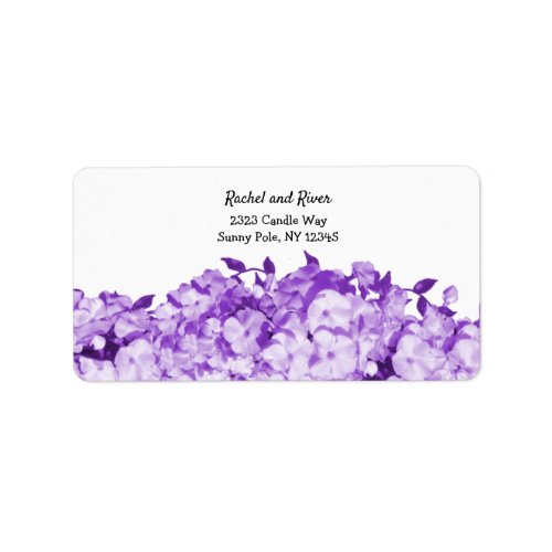 Passion for Purple Floral Address Label