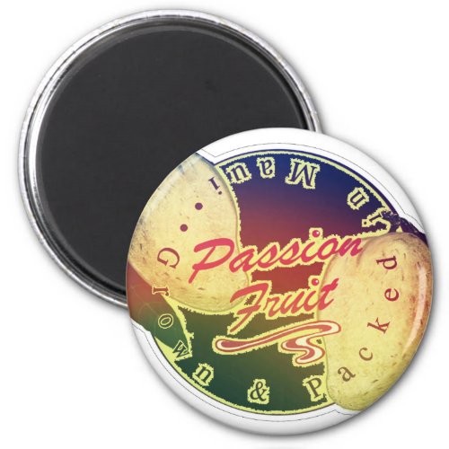 Passion Fruit 2 Inch Circle Magnet