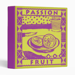 Passion Fruit 3 Ring Binder