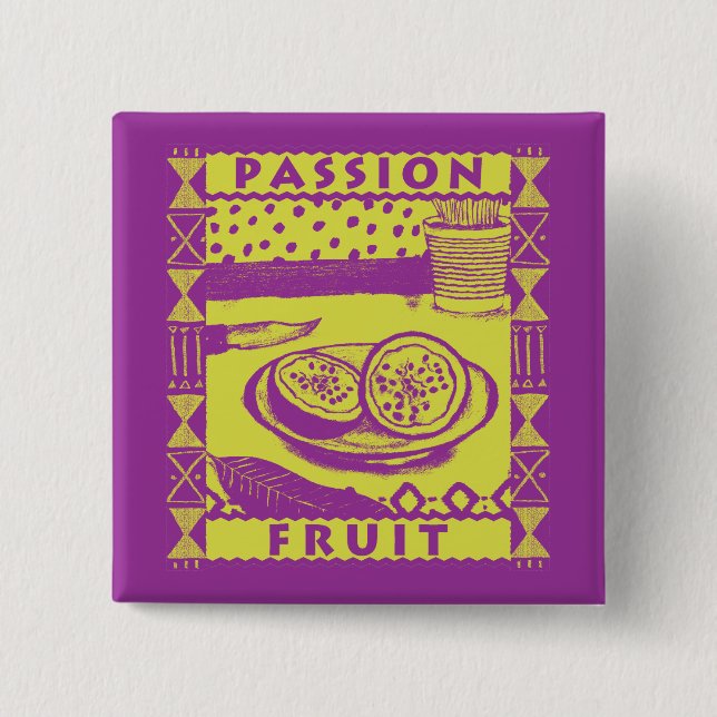 Passion Fruit Button (Front)