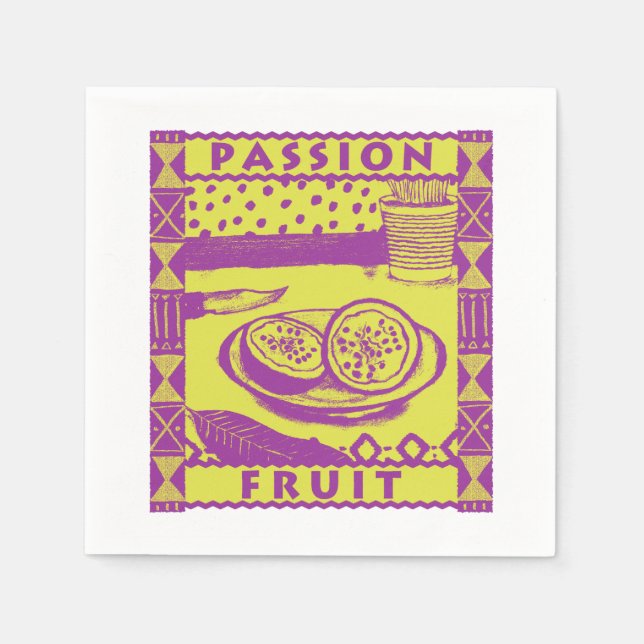 Passion Fruit Napkins (Front)