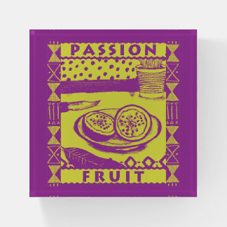 Passion Fruit Paperweight