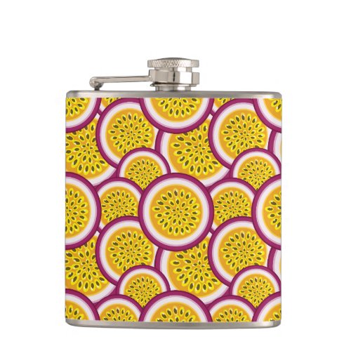 Passion fruit slices flask