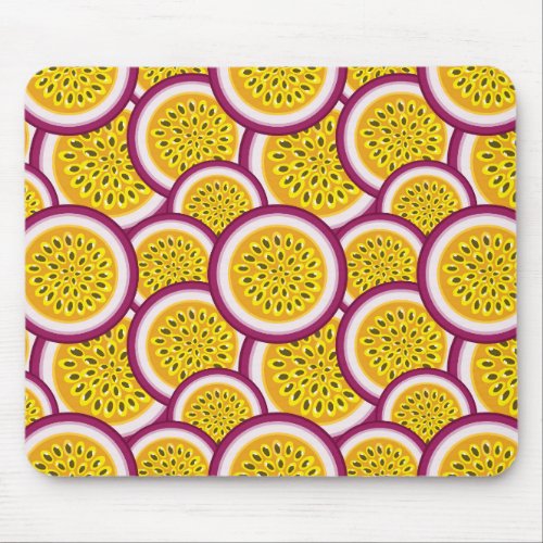 Passion fruit slices mouse pad